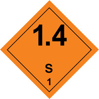 Hazardous Material Handling Labels, 4" L x 4" W, Black on Orange SGQ529 | GTA Hardware Inc